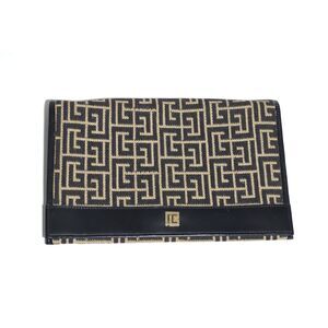 Vintage Pierre Balmain Paris France Clutch Subway Pattern 9.5" x 6.25"